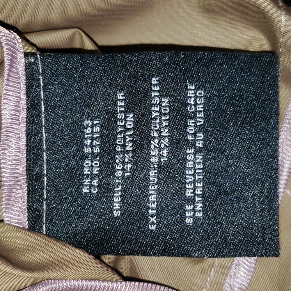 Cole Haan Light Tan S /P detachable Hood Zippered Raincoat Jacket - Picture 8 of 9